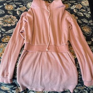 Pink Knit Women's Dress